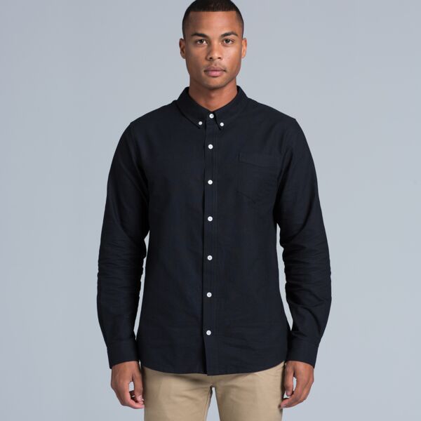 AS Colour Mens Oxford Long Sleeve Shirt Thumbnail